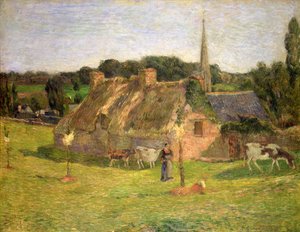 Lollichons Feld und die Kirche von Pont-Aven, 1886 von Paul Gauguin
