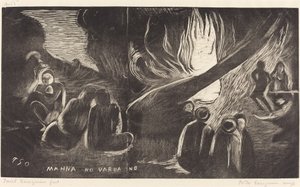 Mahna no Varua Ino (Der Teufel spricht) von Paul Gauguin