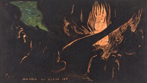 Mahna no Varua Ino Der Teufel spricht, 1894-1895 von Paul Gauguin