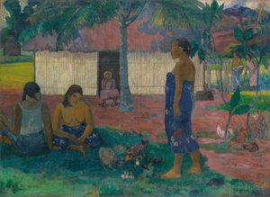 Warum bist du wütend? von Paul Gauguin
