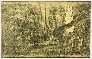 Noa Noa: Der Teufel spricht Mahna No Varua Ino recto, 1893-1894 von Paul Gauguin
