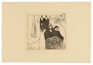 Alte Frauen von Arles, aus der Volpini Suite von Paul Gauguin