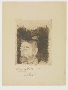 [Porträt von Stéphane Mallarmé] von Paul Gauguin