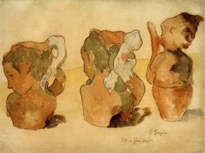 Steingut-Töpfe von Paul Gauguin
