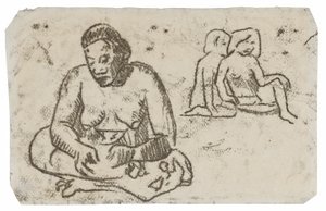 Sitzende Frau (bezogen auf das Gemälde Schwester der Barmherzigkeit)