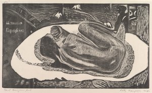 Geist der Toten beobachtet Manao Tupapau, aus Fragrance Noa Noa, 1893-94