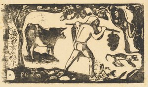 Tahitianer trägt Bananen Le porteur de fei von Paul Gauguin