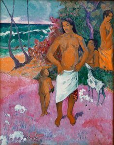 Tahitianische Familie. Gemälde von Paul Gauguin (1848-1903) 1902. New York, private Sammlung von Paul Gauguin