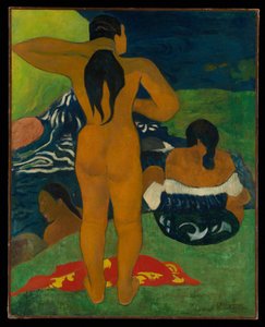 Tahitianische Frauen beim Baden von Paul Gauguin