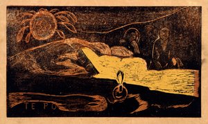 Te po. Die große Nacht aus der Serie Noa Noa von Paul Gauguin