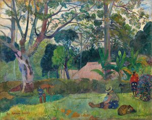 Te raau rahi Der große Baum, 1891 von Paul Gauguin