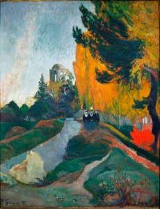 Die Alyscamps (Detail) von Paul Gauguin