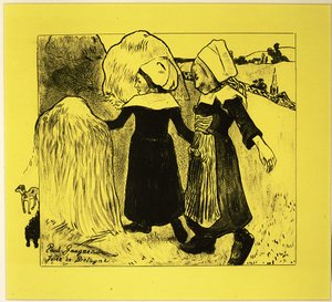Die Freuden der Bretagne, aus der Volpini-Suite: Dessins lithographiques, 1889 von Paul Gauguin