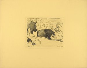 Die Wäscherinnen von Paul Gauguin