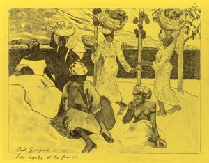 Volpini-Suite: Die Heuschrecken und die Ameisen (Les Cigales et les Fourmis) von Paul Gauguin