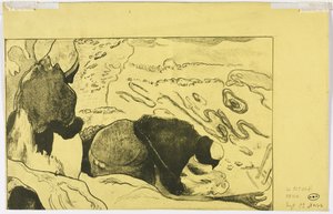 Volpini Suite: Frauen beim Wäschewaschen verso, 1893-94