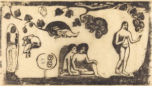 Frauen, Tiere und Laub, in oder nach 1895