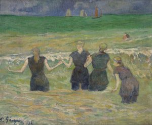 Junge Frauen beim Baden von Paul Gauguin