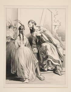 (Der Hohepriester) Gib mir von deinem heiligen Feuer, Celestine... von Paul Gavarni