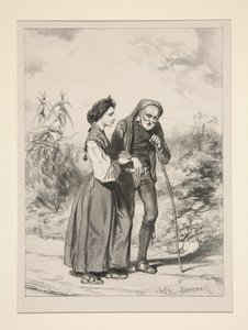 (PIETE FILIALE.) von Paul Gavarni