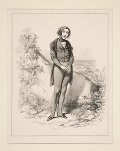 (WENN MAN AUF SEINE SCHÖNE WARTET...) von Paul Gavarni