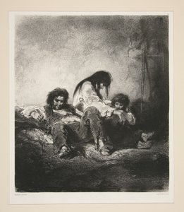 (EINE ARME FAMILIE.) von Paul Gavarni