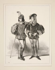 1400. Sprechende Richter. von Paul Gavarni