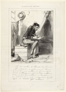 #30 der Serie: "La Boite Aux Lettres" aus Le Charivari von Paul Gavarni