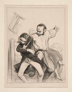 Ah!... du liebst Frauen... Nun, nimm eine... eine echte... von Paul Gavarni