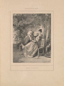 Freundschaft im Internat, aus der Serie Szenen des intimen Lebens von Paul Gavarni