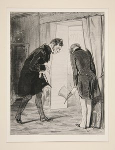 Nach Ihnen, Monsieur! ... von Paul Gavarni