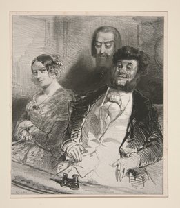 Im Théâtre-Français... von Paul Gavarni