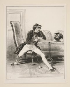 Beim Erhalt dieses Briefes... von Paul Gavarni