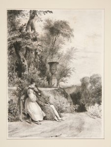 Vor dem Sterben. (Von Madame Constance Aubert.) von Paul Gavarni