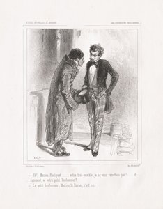 Baliverneries Parisiennes: Ah! Monsieur Radiguet von Paul Gavarni