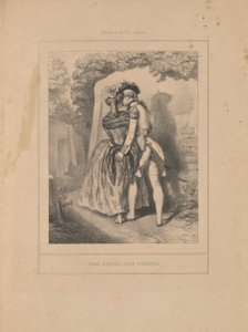 Arm in Arm, aus der Serie Szenen des intimen Lebens von Paul Gavarni