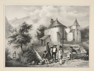 Kapelle von Assoute bei Eaux-Bonnes von Paul Gavarni