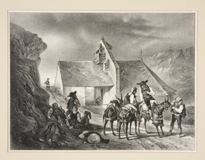 Kapelle von Pene-Taillade, Tal von Aure von Paul Gavarni