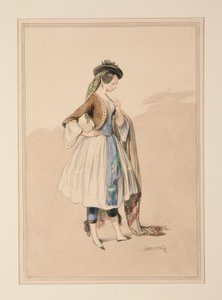 KOSTÜM DE GAVARNI, ausgeführt von Moreau, ... von Paul Gavarni