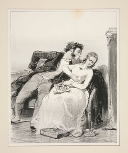 Was die Qualitäten des geliebten Ehemanns ausmacht, macht die Fehler des Ehemanns... von Paul Gavarni