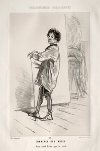 Handel der Musen von Paul Gavarni