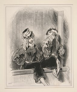 Da hast du welche, Loupette, da hast du Geschäftsfrauen... von Paul Gavarni