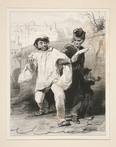 Und Brot für morgen?... von Paul Gavarni
