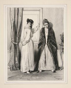 Und der Herr von gestern? ... - Ich habe ihm heute Morgen geschrieben, diesem Flegel! ... von Paul Gavarni