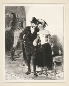 Mein Hippolyte darf nicht erfahren, dass ich mit Charles zu Abend gegessen habe.. von Paul Gavarni
