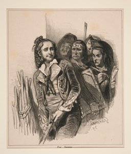Figaro wird immer grünes Holz finden. von Paul Gavarni