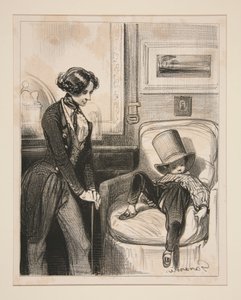 Großvater seine kleine Mama... von Paul Gavarni