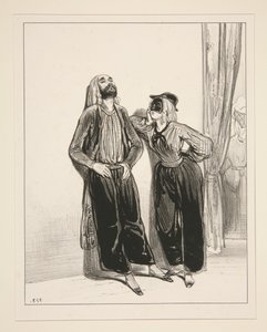 Ich habe so viel Cancan getanzt, dass ich keine Beine mehr habe... von Paul Gavarni