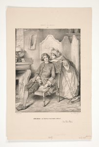 Jean-Jacques und Fräulein Merceret von Paul Gavarni