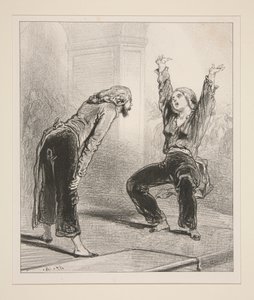 Jesus! Das ist mein Liebhaber vom Samstag! Guten Tag, Herr! von Paul Gavarni
